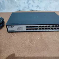 سویچ Dlink tplink کابل شبکه کیبورد و موس|قطعات و لوازم جانبی رایانه|شیراز, قالیشویی|دیوار