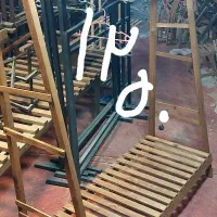 رگال جا لباسی چوب و فلزی