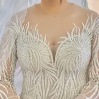 لباس عروس یکبار پوشیده شده|لباس|آمل, |دیوار