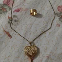 توگردنی آبکاری طلاانگشتر عقیق حلقه شنی