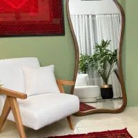 آینه قدی چوبی دفرمه