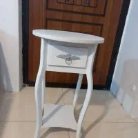میز تلفن سفید