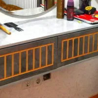 کنسول زیر اینه ای دو کشو