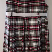 پیراهن دخترانه چهار خانه پشمی