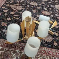 لوستر کاملا سالم در حد نو با ست لامپ|لوستر و چراغ آویز|کرج, خرمدشت|دیوار
