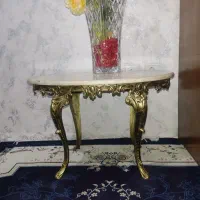 میز جلو مبلی برنجی سنگین قدیمی بادوتامیزعسلی برنجی|مبلمان خانگی و میز عسلی|پرند, فاز ۶|دیوار