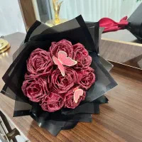 گل روبانی ولنتاین|گل مصنوعی|میانه, |دیوار