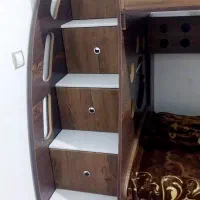 تخت خواب دوطبقه پله دار در حد نو|تخت و سرویس خواب|ری, دولت‌آباد|دیوار