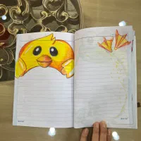 تزیین دفتر مشق|تابلو، نقاشی، عکس|قم, شهرک قدس|دیوار