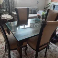 میز و صندلی نهارخوری تمام چوب نو