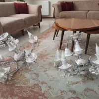 2 عدد لوستر سقفی|لوستر و چراغ آویز|صفادشت, |دیوار