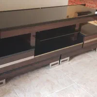 میزتلویزیون ام دی اف و شیشه شرکتی