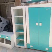 کمدویترین کودک و نوجوان کتابخانه میزتحریر|تخت و سرویس خواب|اصفهان, لاله|دیوار