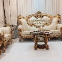 مبل سلطنتی کاملا نو|مبلمان خانگی و میز عسلی|قم, شهرک قدس|دیوار