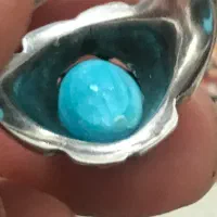 انگشتر فیروزه نیشاپور عجمی اصل (کهنه)|جواهرات|خرم‌آباد, |دیوار