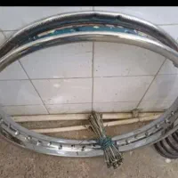 طوقه چرخ عقب موتور همراه با پره سالم