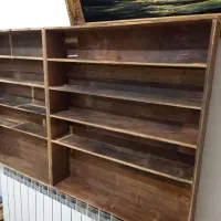 قفسه انباری از چوب روسی|کتابخانه، شلف، قفسه‌های دیواری|سنندج, |دیوار
