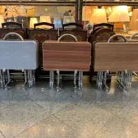 میز عسلی تاشو پایه استیل A+