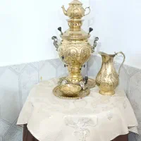 سماور طلایی برنجی