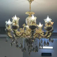 لوستر سرامیکی با روکش آب طلا