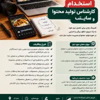 کارشناس تولید محتوا و سایت