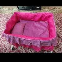 گهواره در حد نو سالم|تخت و صندلی بچه|قزوین, |دیوار