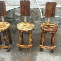 صندلی کف چوب لهستانی کوتاه و بلند|میز و صندلی غذاخوری|آفتاب, |دیوار