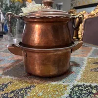 ست ظروف مسی فروش باهم و تک