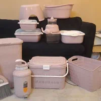 ست کامل وسایل پلاستیکی خانگی