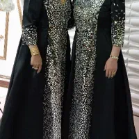 دوعدد پیراهن مجلسی شیک همراه توربان ست