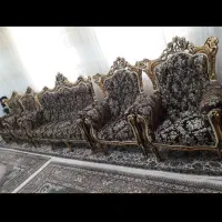 مبل سلطنتی ۷نفره با میز و ۲تا عسلی|مبلمان خانگی و میز عسلی|دهگلان, |دیوار