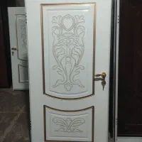 درب اتاقی چوبی مدل طلا کوب در ابعاد و رنگ دلخواه