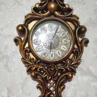 ساعت دیواری منبت کاری شده