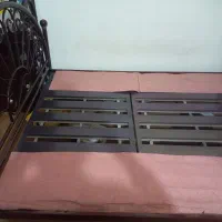 تخت خواب دو نفره فلزی|تخت و سرویس خواب|مبارکه, |دیوار