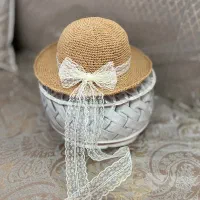 کلاه رافیا (مناسب عکاسی پاییزی ساحلی  و تابستونه)