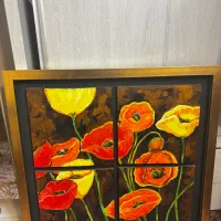 تابلوی رنگ اکرولیک طبیعی