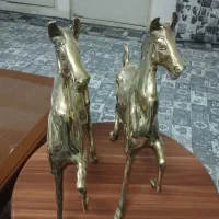 دو عدد مجسمه برنزی