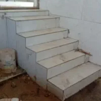 پلاستر کار سیمان سفید کاشی سرامیک