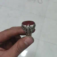 انگشتر عقیق رگه دار