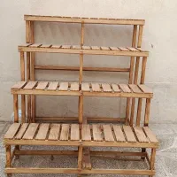 پایه گلدان چهار ردیفی