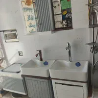 روشویی کابینتی با آینه و باکس|لوازم سرویس بهداشتی|قم, انسجام|دیوار