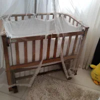 تخت کنار مادر تمام چوب|اسباب و اثاث بچه|قزوین, |دیوار