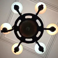 لوستر سقفی چوبی