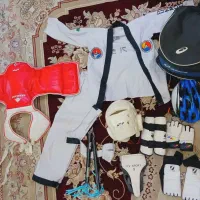 ست کامل (تکواندو  دفاع شخصی) و کلاه دوچرخه سواری