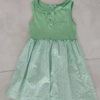 پیراهن دخترانه نخی خارجی مناسب 4 تا 7 سال