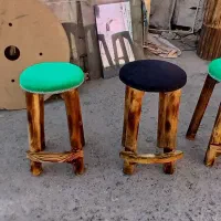 صندلی چوب صنوبر مناسب ناهارخوری اپن،کافه جزیره بار|میز و صندلی غذاخوری|آفتاب, |دیوار