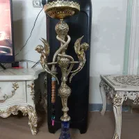 قلیان سلطنتی تنه دوفرشته برنجی|کلکسیون و سرگرمی|گلستان (تهران), |دیوار