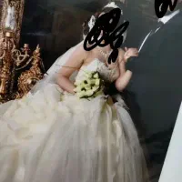 لباس عروس دنباله دار ودکلته