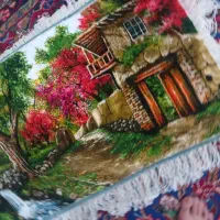 منظره بهار کوچه باغ|تابلو فرش|تبریز, |دیوار