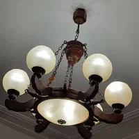 لوستر ۷ شعله ۲عدد|لوستر و چراغ آویز|زاهدان, |دیوار